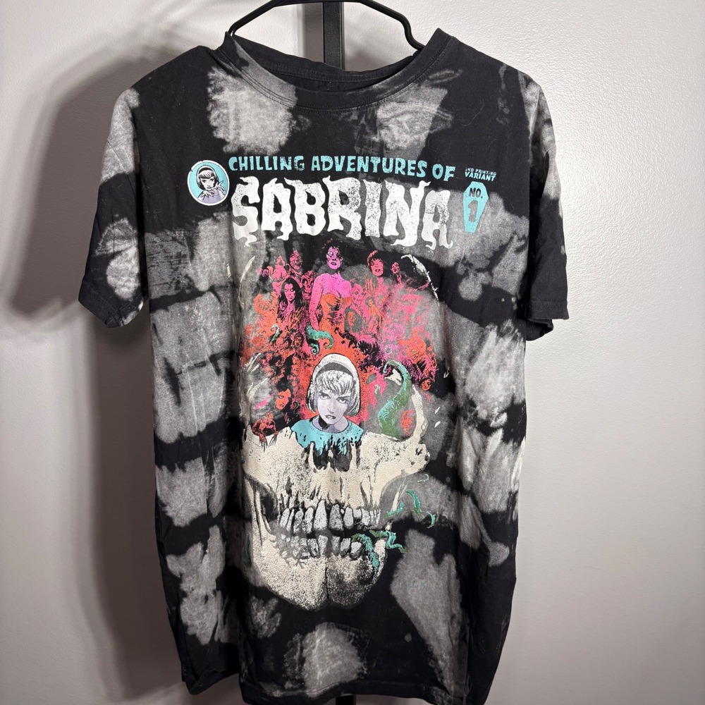 Archie Comics Chilling Adventures‎ of Sabrina Tie Dye Graphic T-Shirt Black M